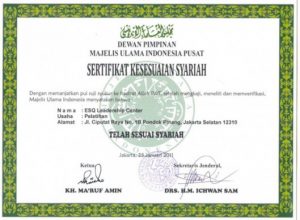 sertifikat-kesesuaian-syariah-mui, ESQ Training, Ary Ginanjar Agustian
